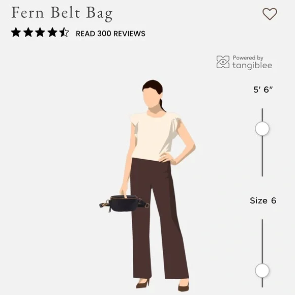 Navy Hobo Fern Leather Belt Bag - Picture 10 of 15